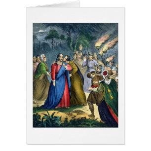 Judas Betrays his Master, from a bible printed by