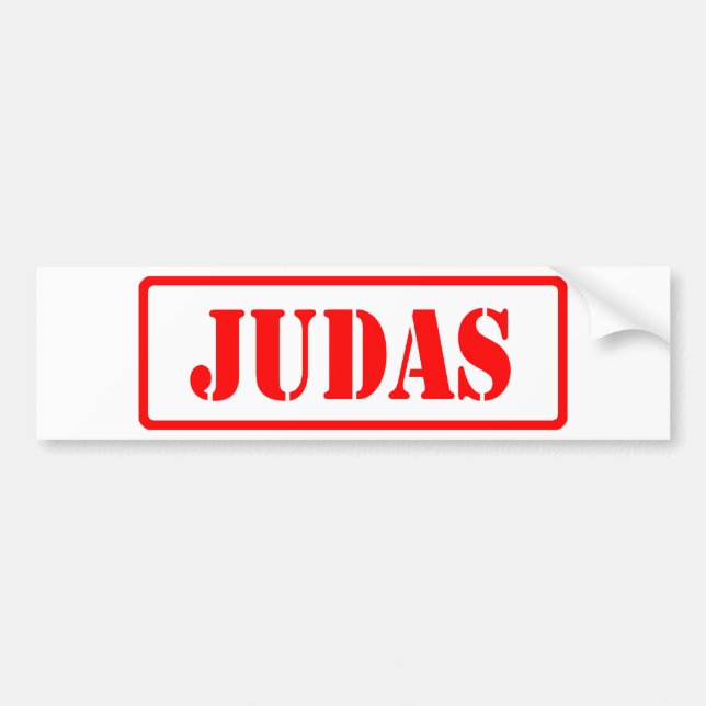 Judas Bumper Sticker (Front)