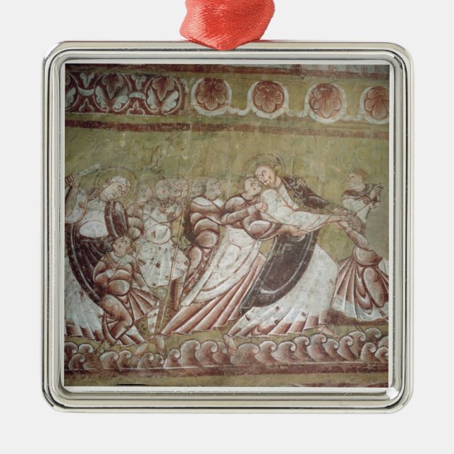 Judas Kissing Christ (fresco) (detail of 95750) Metal Tree Decoration (Front)