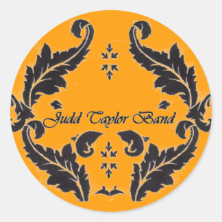 JUDD TAYLOR LEAF LOGO CLASSIC ROUND STICKER