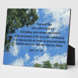 Jude 1:24-25 plaque