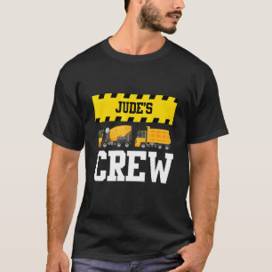 Jude Construction Crew Custom Dumptruck Dump Truck T-Shirt