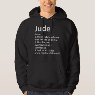 JUDE Definition Personalised Name Funny Birthday G Hoodie