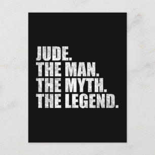 Jude name, Jude The Man The Myth The Legend Postcard