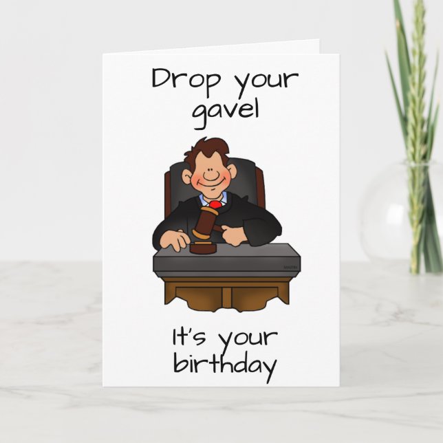 **JUDGE** CELEBRATES " HIS BIRTHDAY" CARD (Front)