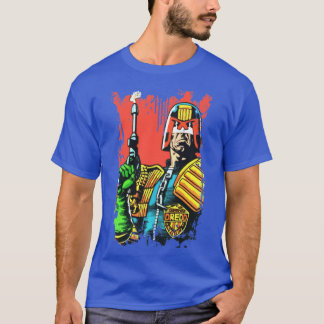 Judge dredd comic funny gift retro friend T-Shirt