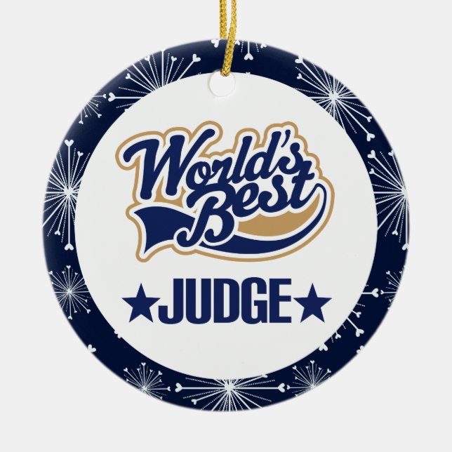 Judge Gift Ornament (Front)