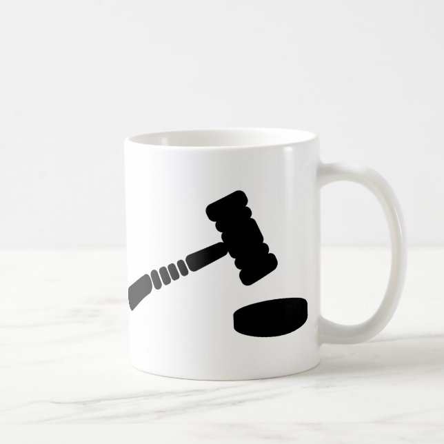 Judge hammer coffee mug (Right)