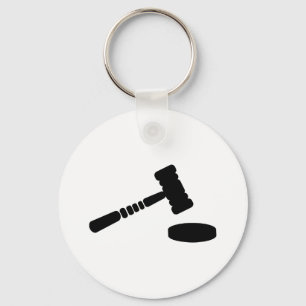 Judge hammer key ring