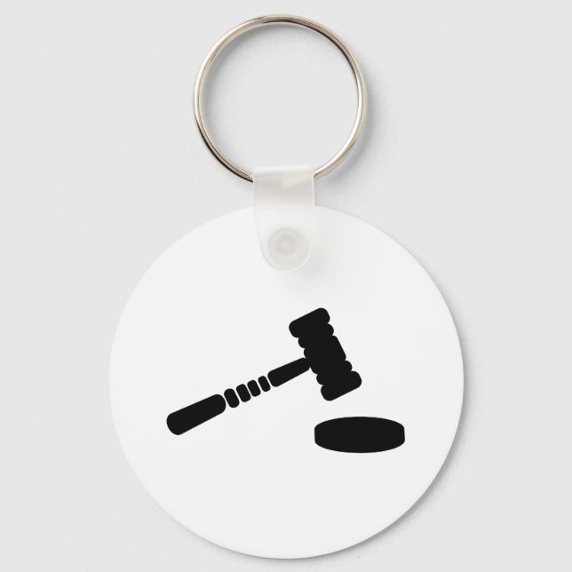 Judge hammer key ring (Front)