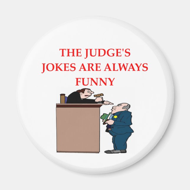 judge jokes magnet (Front)