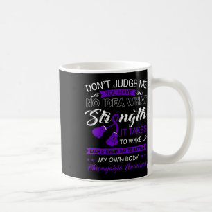 Judge Me No - Purple Ribbon Fibromyalgia Awareness Coffee Mug
