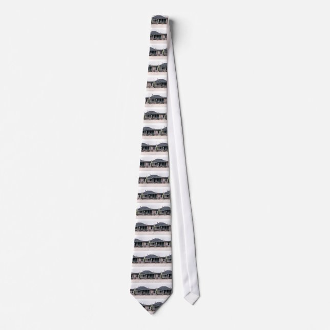 Judge Roy Bean Courthouse and Jail Replica Tie (Front)