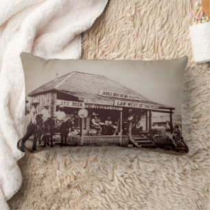 Judge Roy Bean's Courthouse Saloon Langtry Texas  Lumbar Cushion