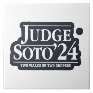 Judge Soto 24 – Funny Gifts for Baseball Fans Ceramic Tile