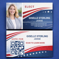 Judge Voter Election Campaign Photo QR Code