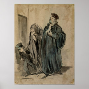 Judge, Woman and Child Poster