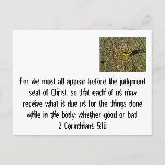 Judgement Day Postcard (Front)