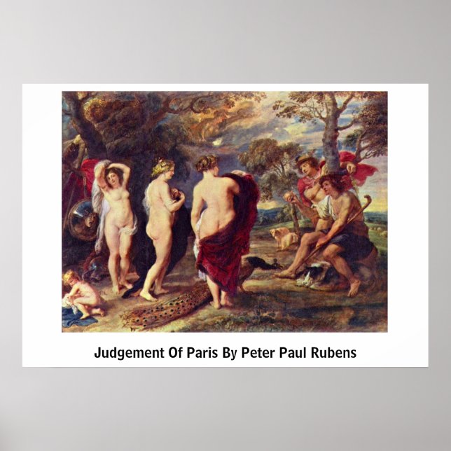 Judgement Of Paris By Peter Paul Rubens Poster (Front)