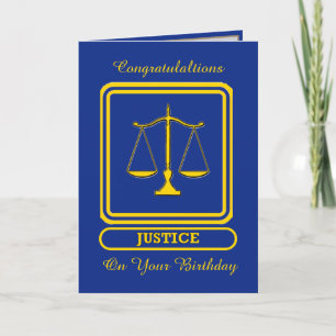 Judge's Birthday Card