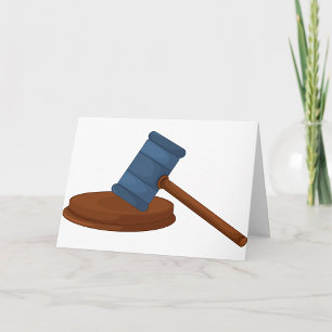Judges Gavel Greeting Cards