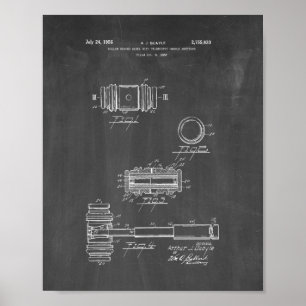 Judge's Gavel Patent - Chalkboard Poster