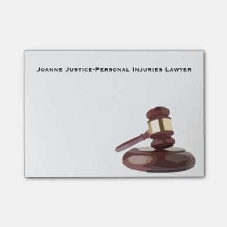 Judge's Gavel Post-It Notes