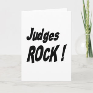 Judges Rock! Greeting Card