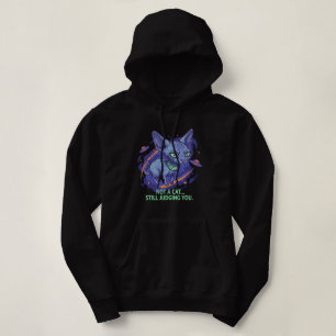 Judging Alien Sphynx Cat Sci-Fi Humor Art Hoodie
