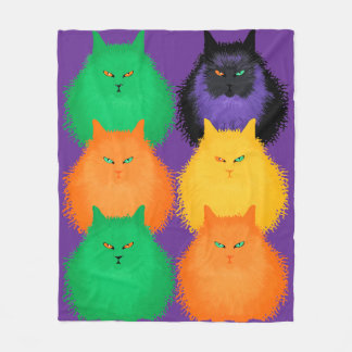 Judging Cats Fleece Blanket