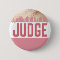 Judging Contest Elegant Rose Gold Modern Judge