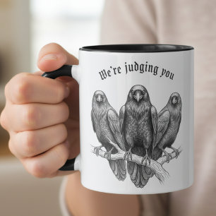 Judging Ravens Dark Academia Gothic Mug