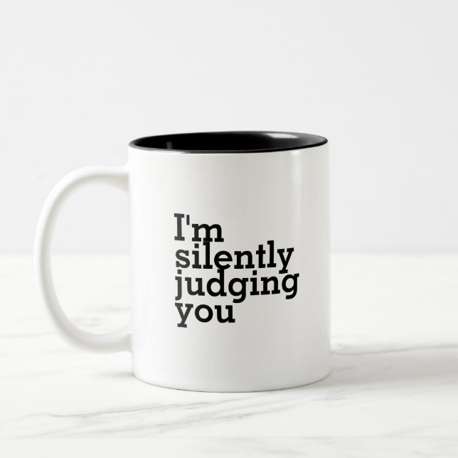 Judging - Two-Tone COFFEE MUG (Left)