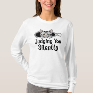 Judging You Silently Cat T-Shirt