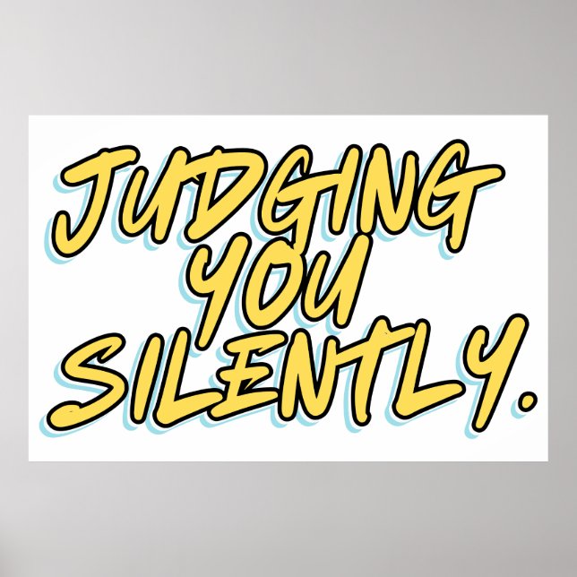 JUDGING YOU SILENTLY POSTER (Front)