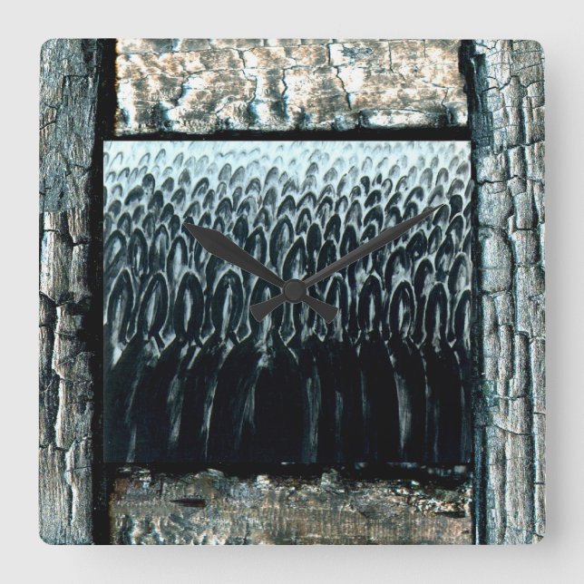 Judgment Day Square Wall Clock (Front)
