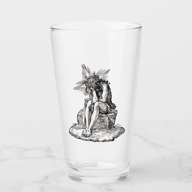Judgment of Jesus Christ Glass (Front)