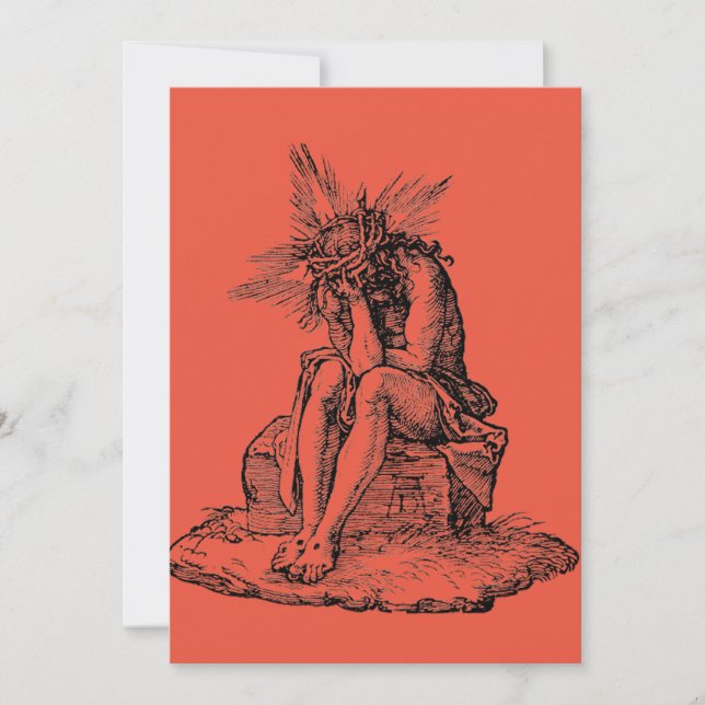 Judgment of Jesus Christ Holiday Card (Front)