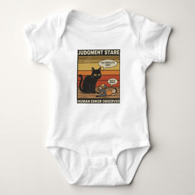 Judgment Stare T-Shirt Baby Bodysuit (Front)