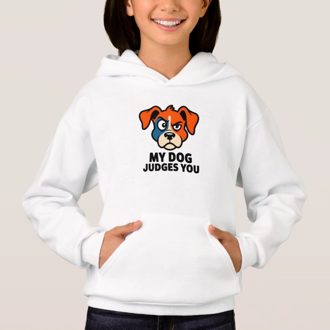 Judgmental Dog Face Sarcastic Quote Art (Front)