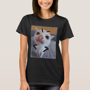 Judgy Kitty Funny Cat Lover Angry Kitten Meme Cute T-Shirt