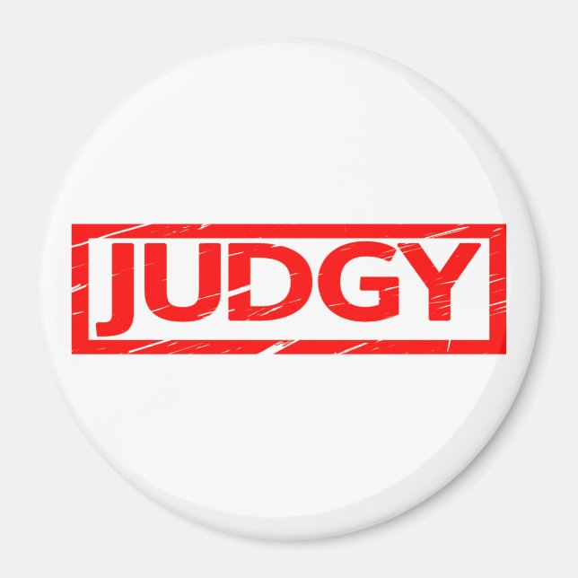 Judgy Stamp Magnet (Front)