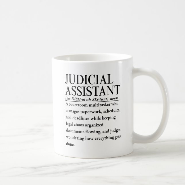 Judicial Assistant Coffee Mug (Right)