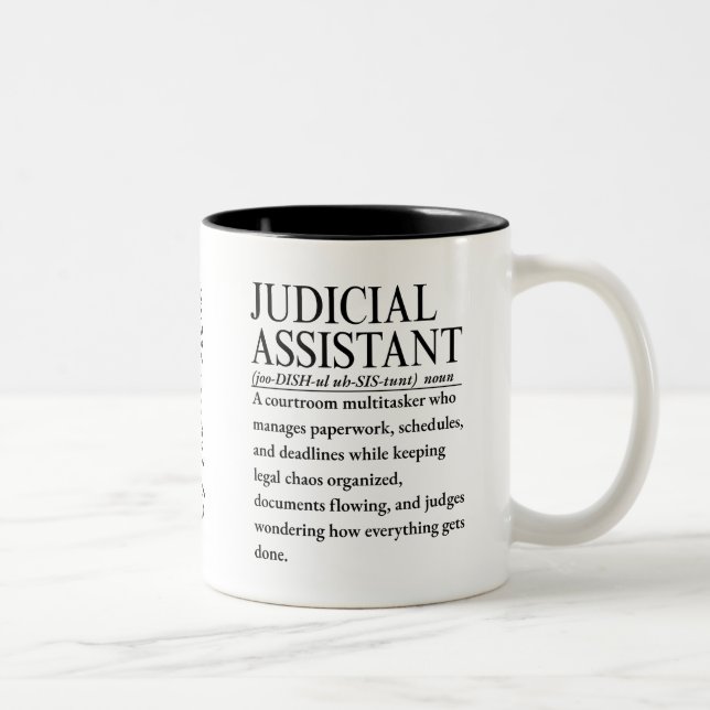 Judicial Assistant Two-Tone Coffee Mug (Right)