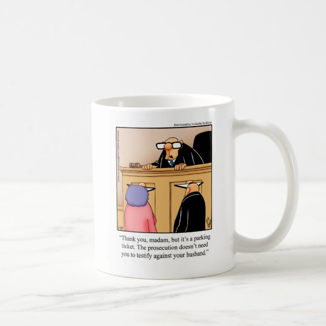 Judicial System Humour Mug Gift (Right)