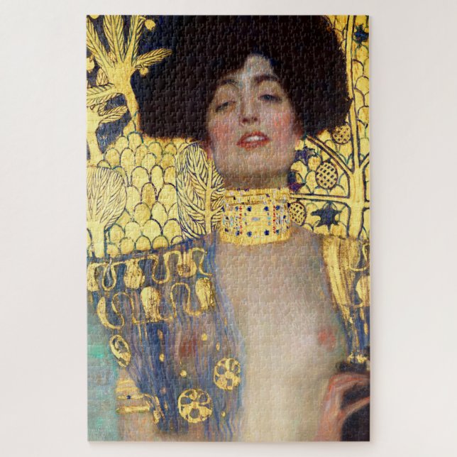 Judith and the Head of Holofernes by Gustav Klimt  Jigsaw Puzzle (Vertical)