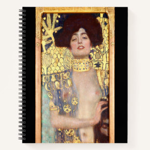 Judith and the Head of Holofernes by Gustav Klimt Notebook