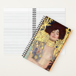 Judith and the Head of Holofernes by Gustav Klimt Notebook