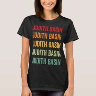 Judith Basin County Montana Rainbow Text Design T-Shirt