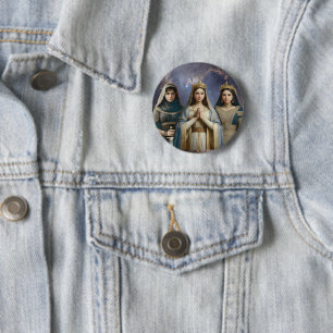 Judith, Esther & Blessed Virgin Mary Button Pin